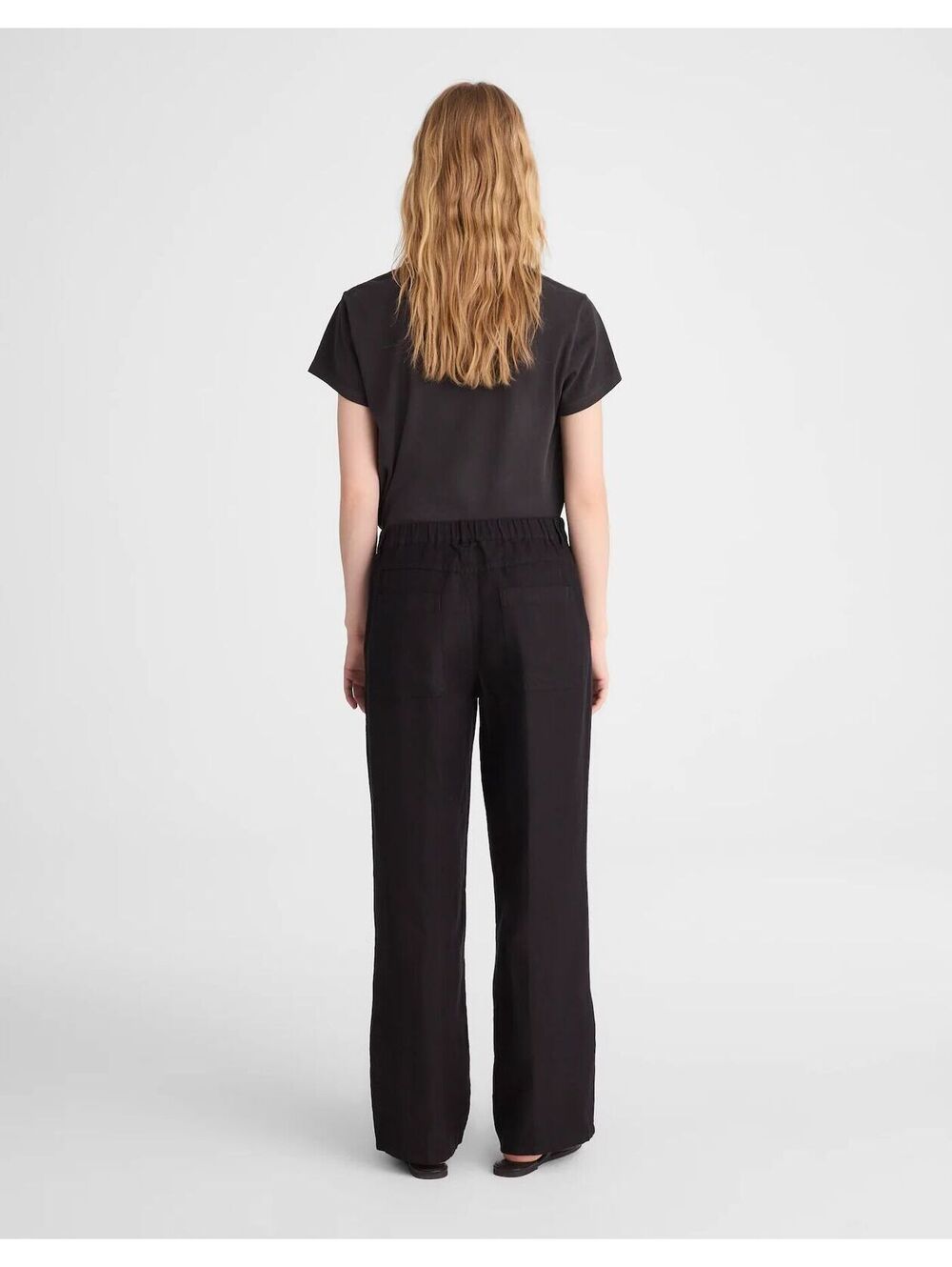 NWT Madewell The Tall Zoe Relaxed Straight Pant in 100% Linen - 8 Tall MSRP $118 - Picture 2 of 4